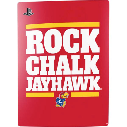University of Kansas Rock Chalk Jayhawk PS5 Console Skin